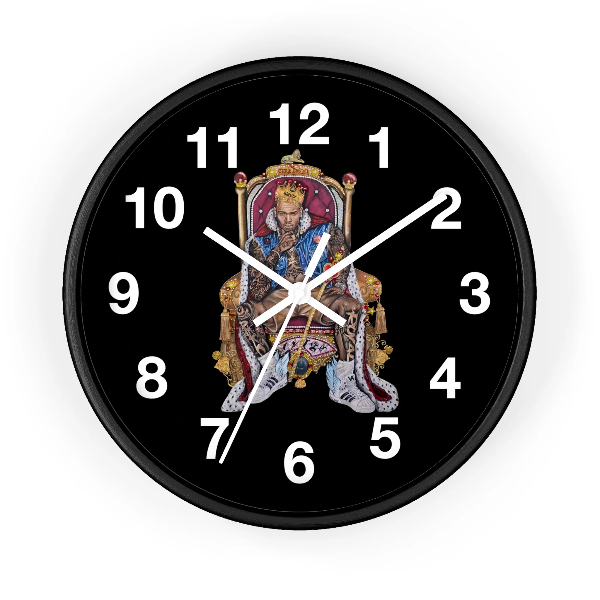 "20 YEARS OF CHRIS BROWN" BY ERICA KRISSY Wall Clock - Image 2