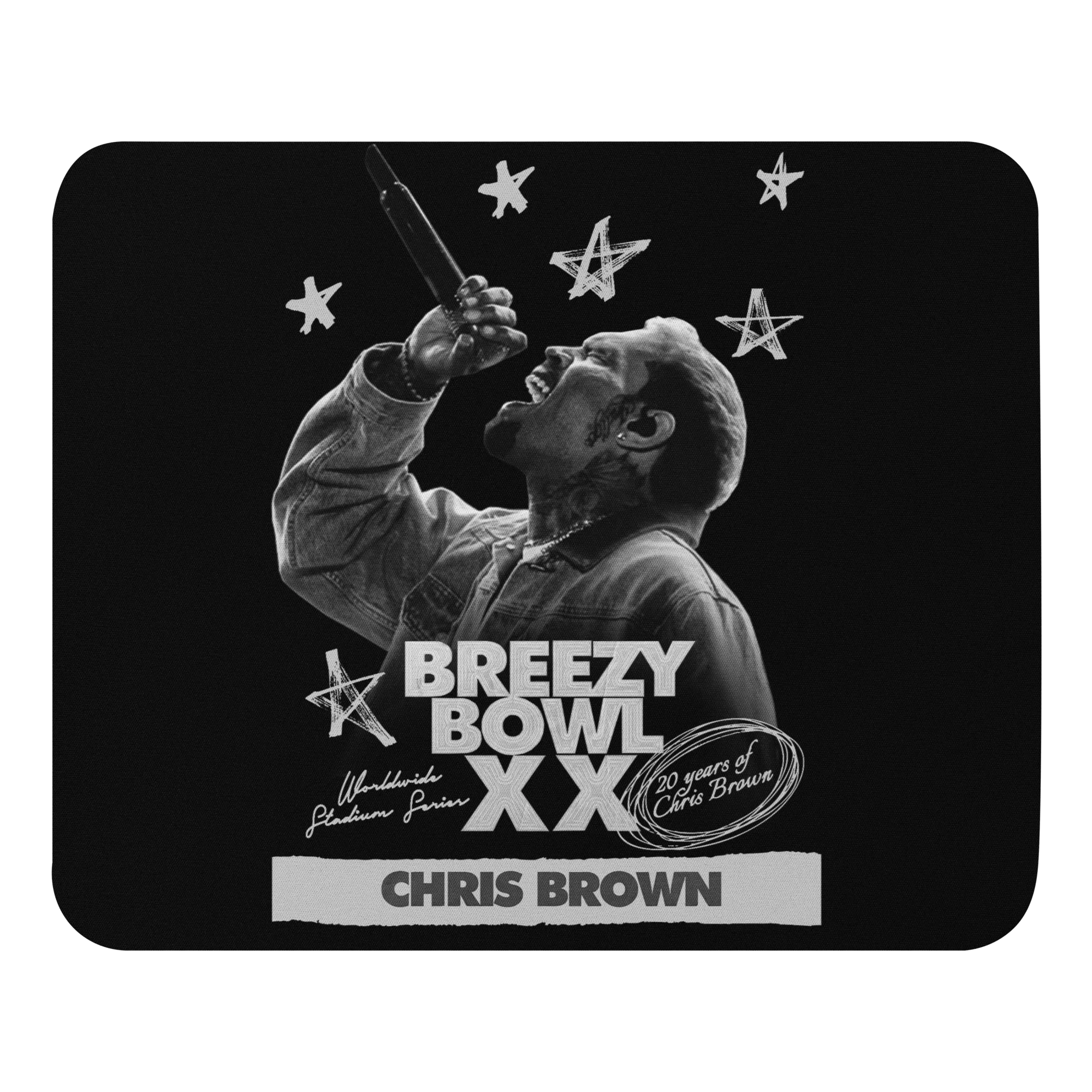 BREEZY BOWL XX BLACK PREGAME MOUSE PAD