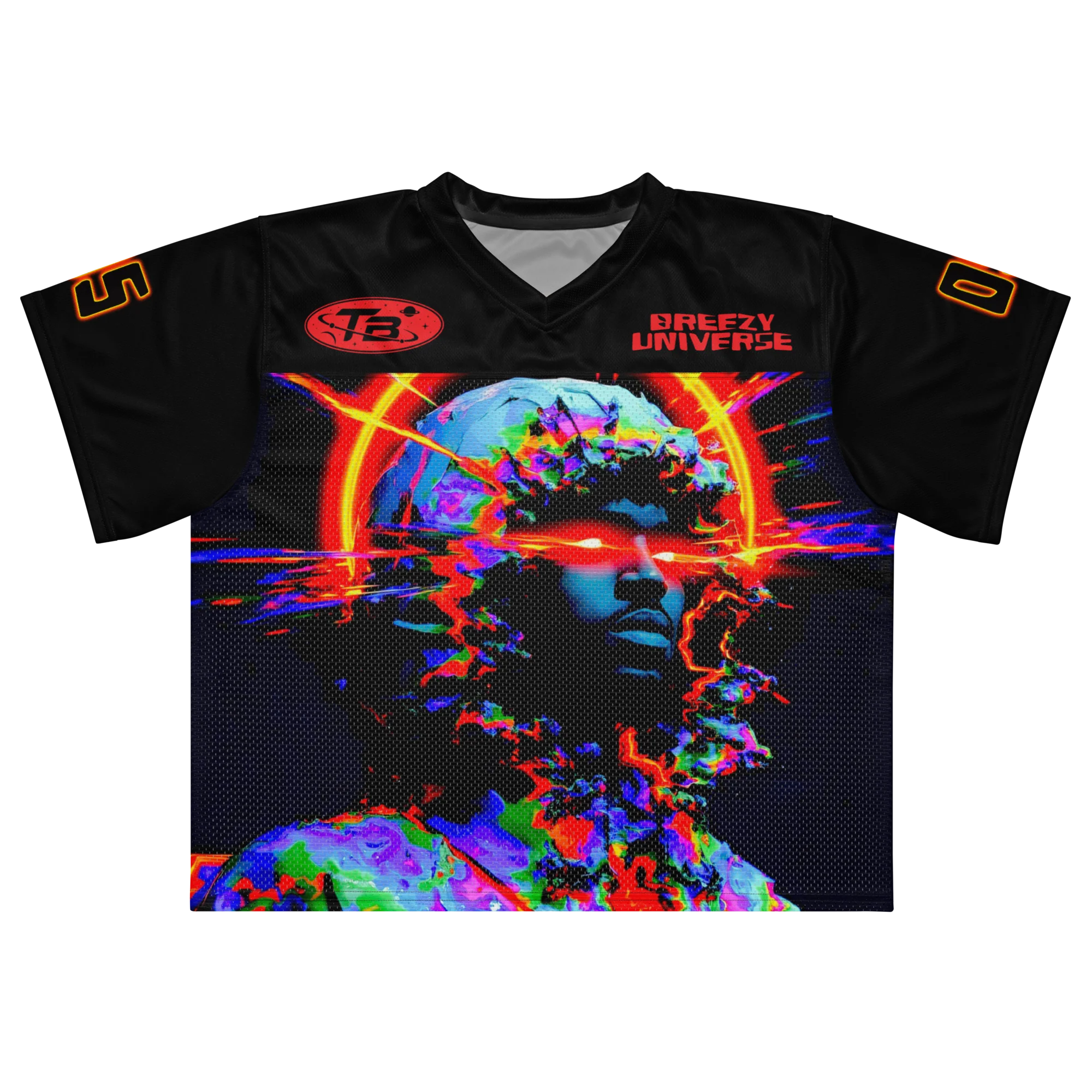 BREEZY UNIVERSE BOXY FOOTBALL JERSEY