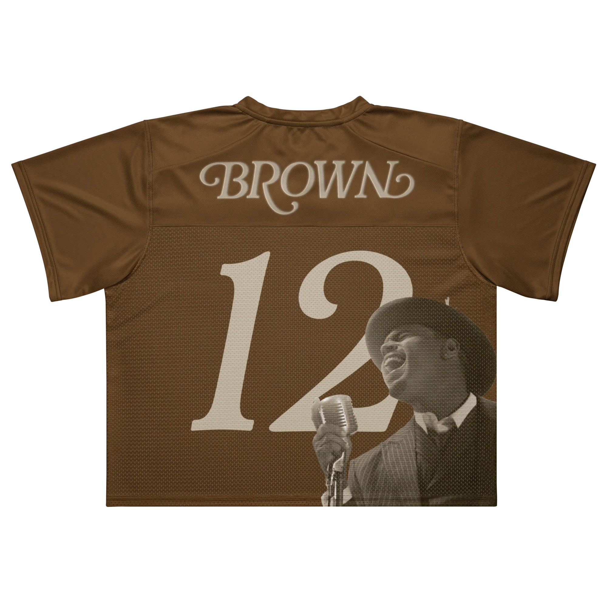 BROWN ALBUM BOXY FOOTBALL JERSEY - Image 2