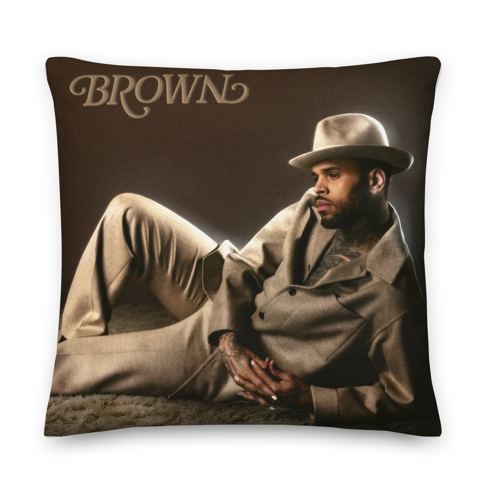 BROWN ALBUM Premium Pillow - Image 4