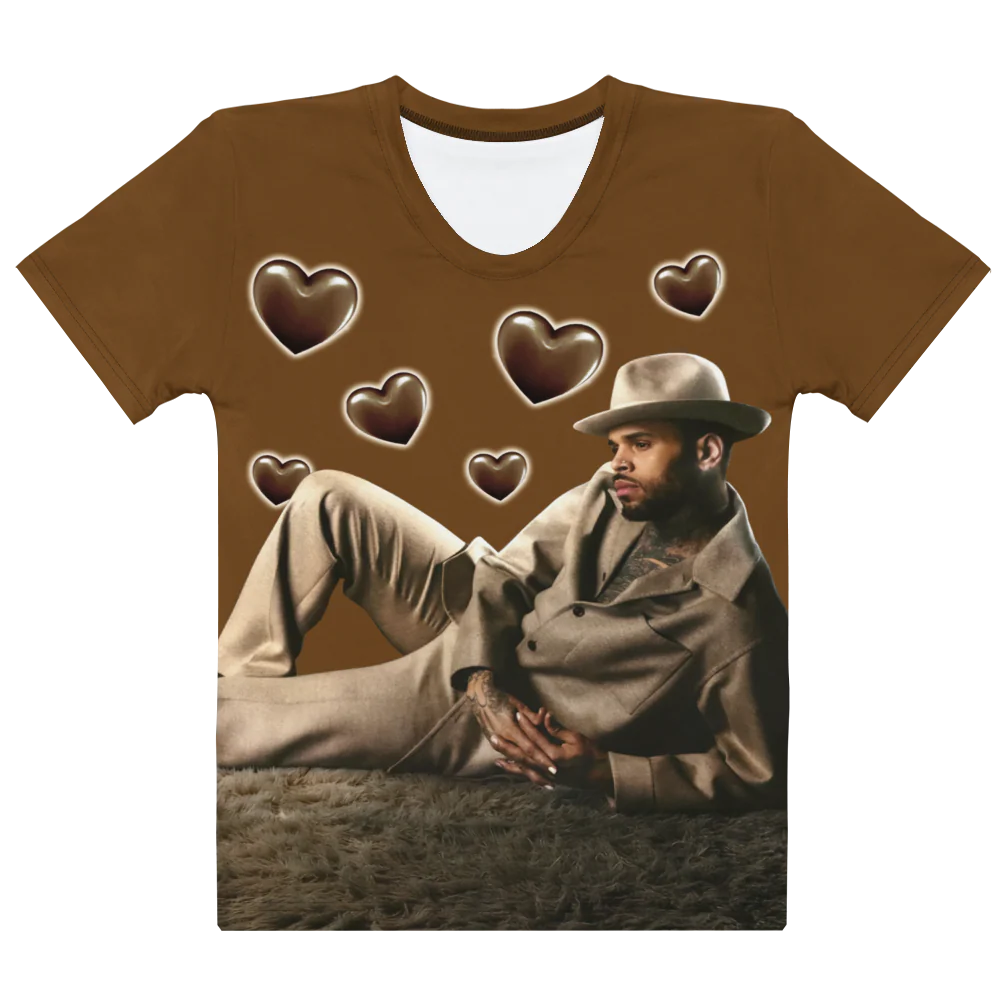 BROWN ALBUM WOMEN'S CREW NECK T-SHIRT
