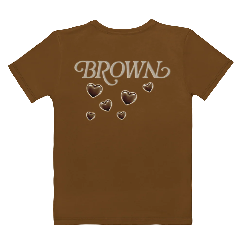 BROWN ALBUM WOMEN'S CREW NECK T-SHIRT - Image 2