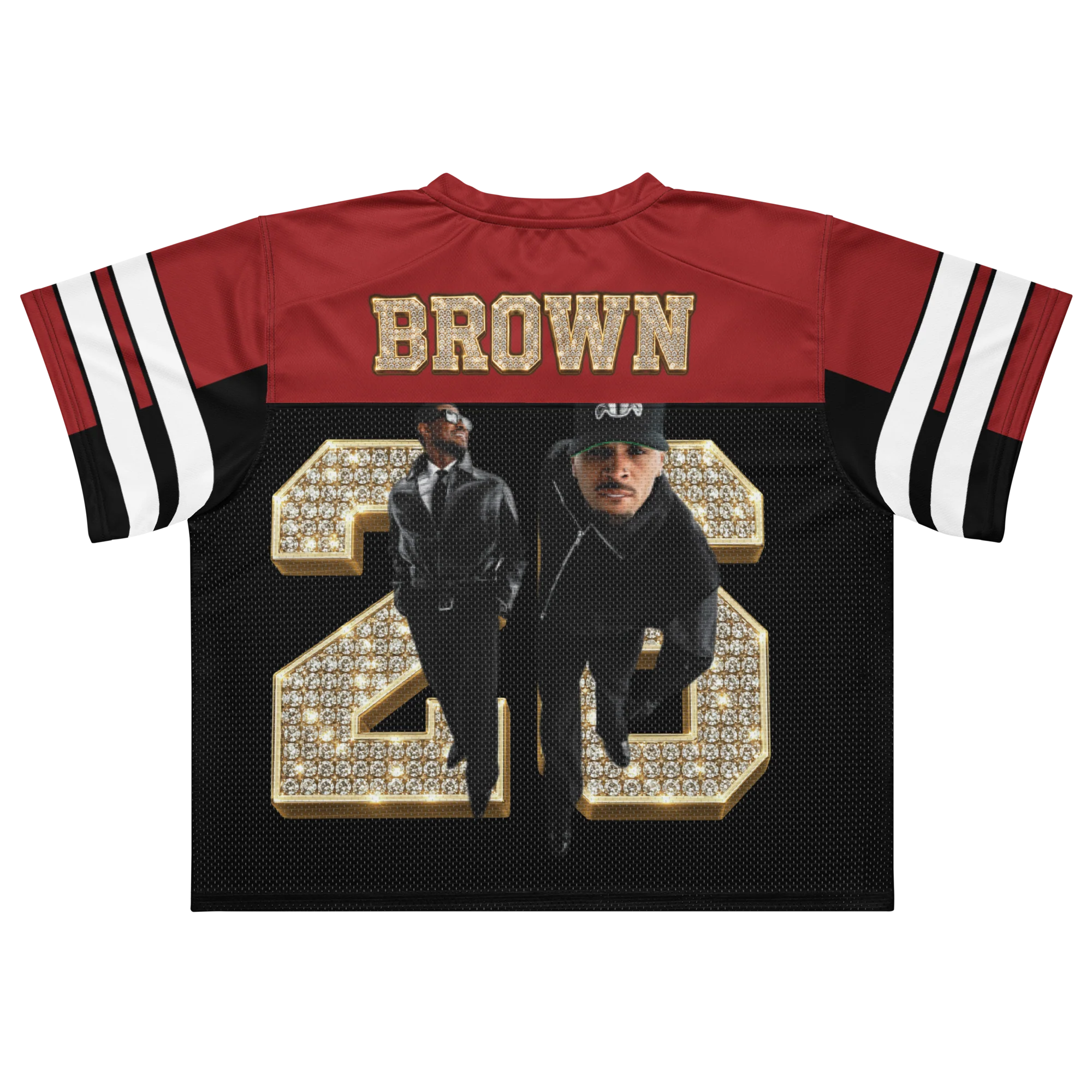 BROWN BLING Boxy football jersey - Image 2