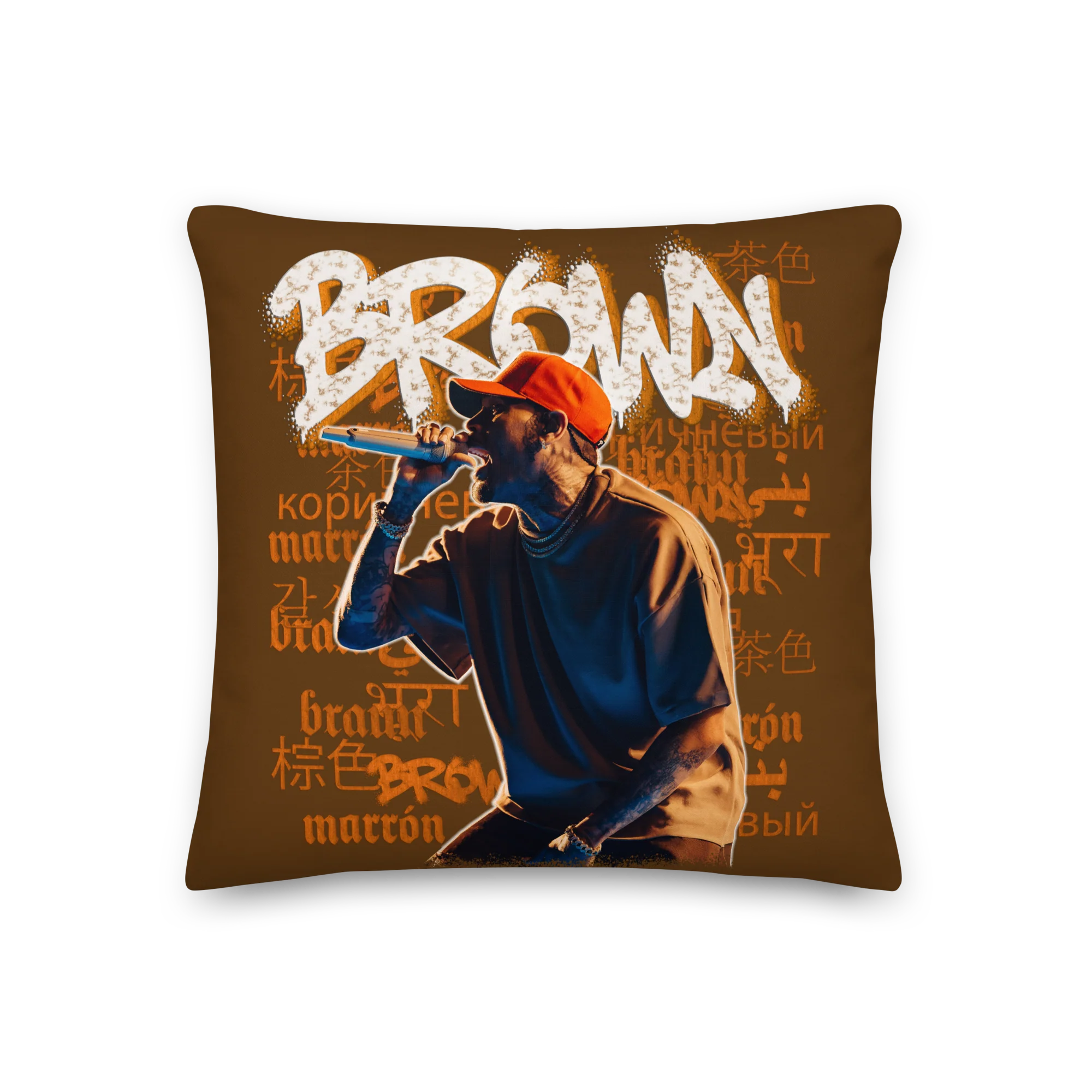 BROWN LANGUAGE Premium Pillow