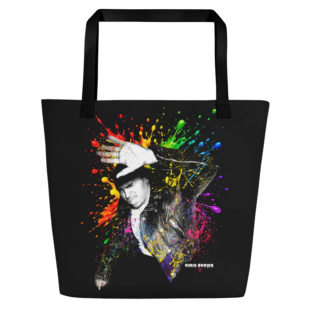 F.A.M.E. 15TH ANNIVERSARY SPLATTER All-Over Print Large Tote Bag - Image 2