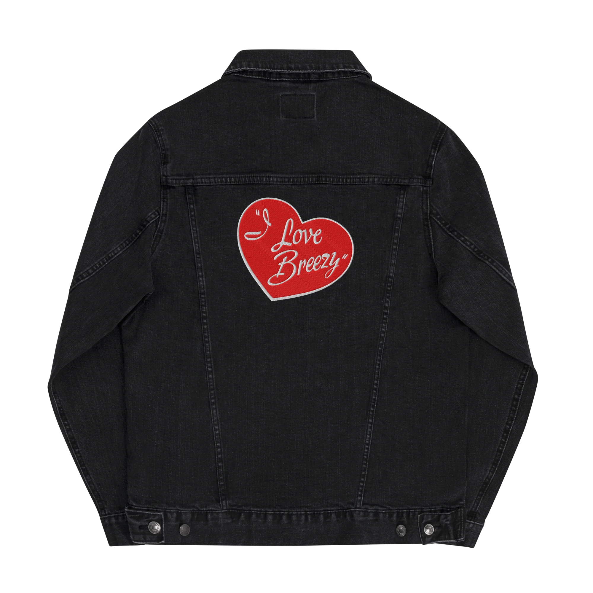 I LOVE BREEZY DENIM JACKET - Image 2