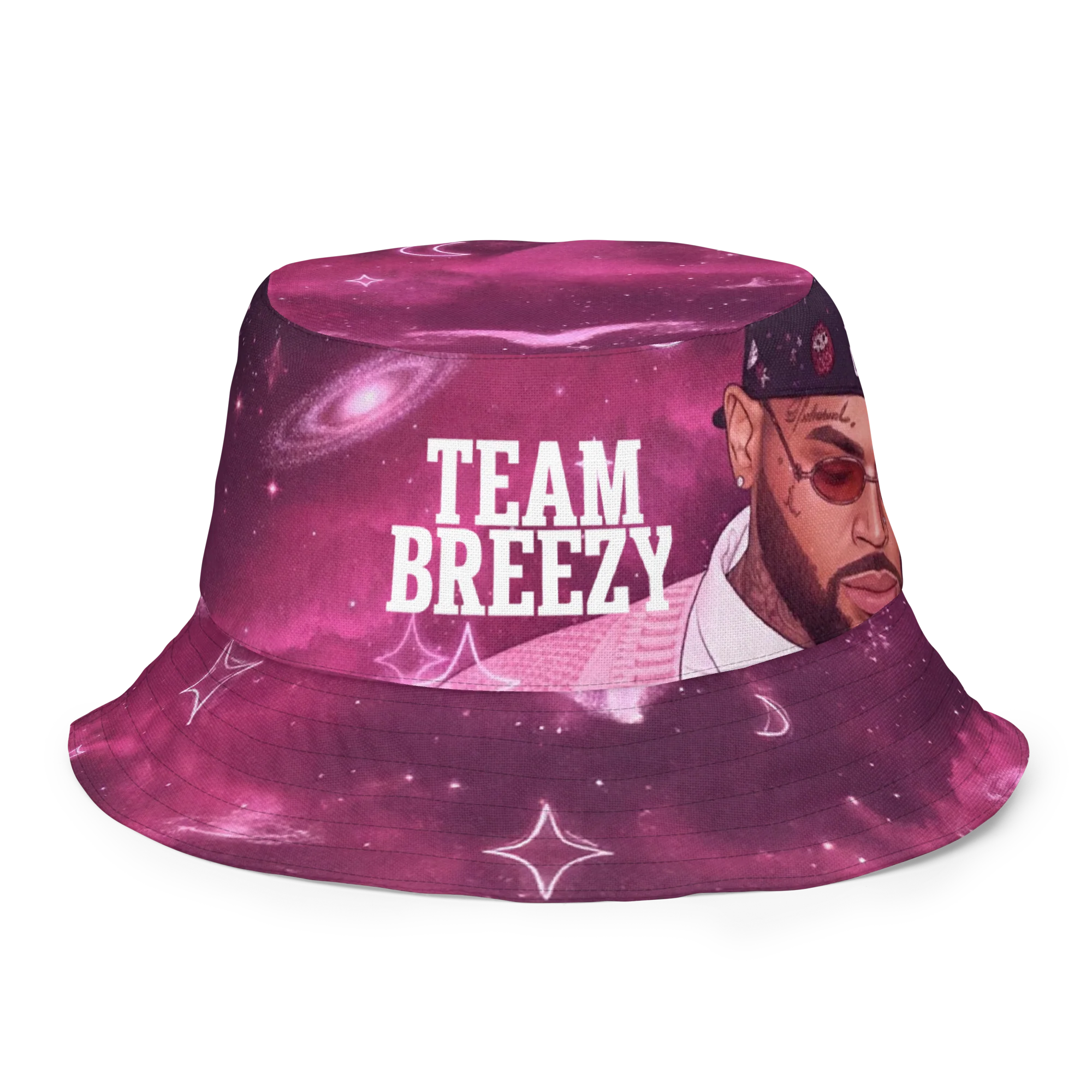 R&B SERIES PINK BLOSSOM REVERSIBLE BUCKET HAT