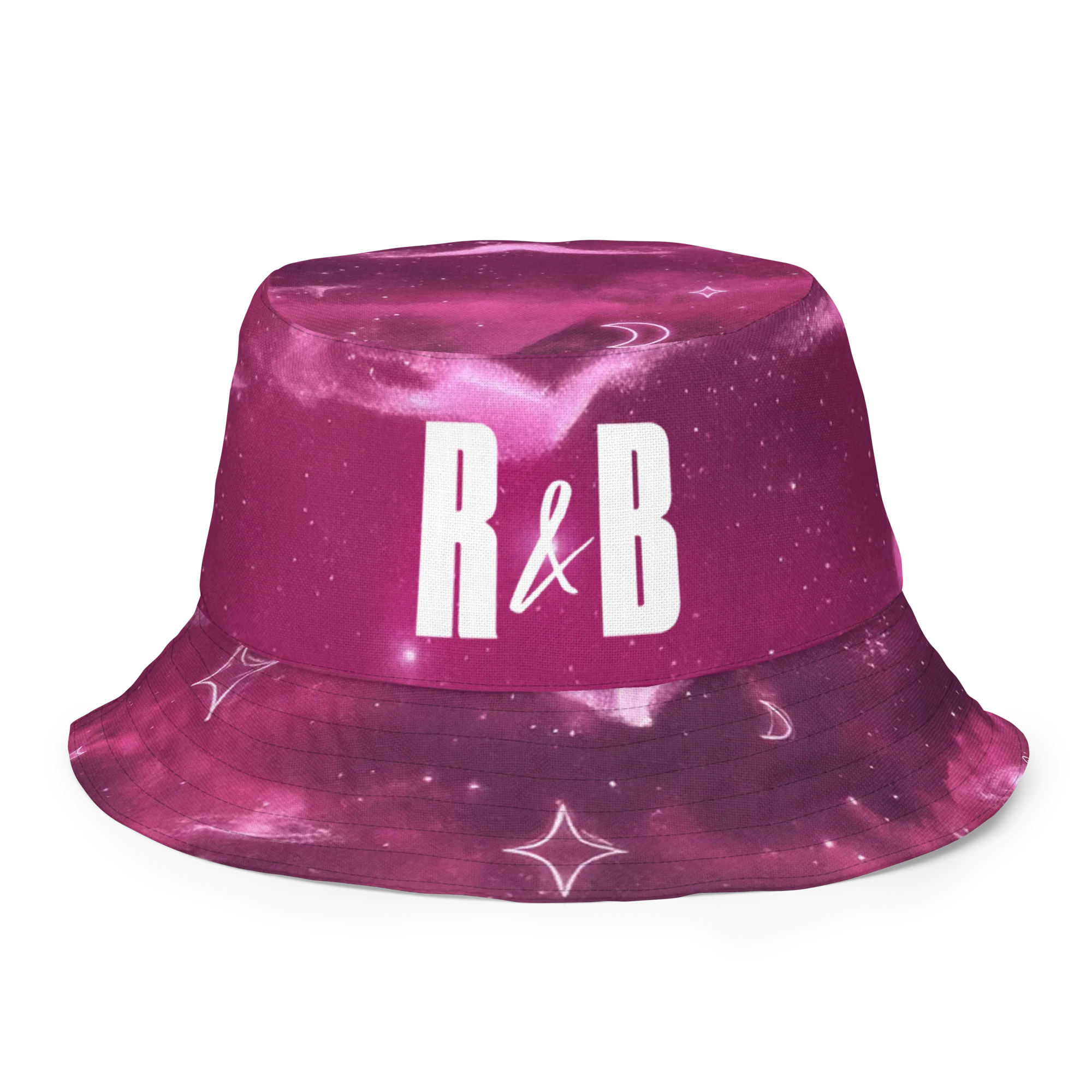 R&B SERIES PINK BLOSSOM REVERSIBLE BUCKET HAT - Image 4