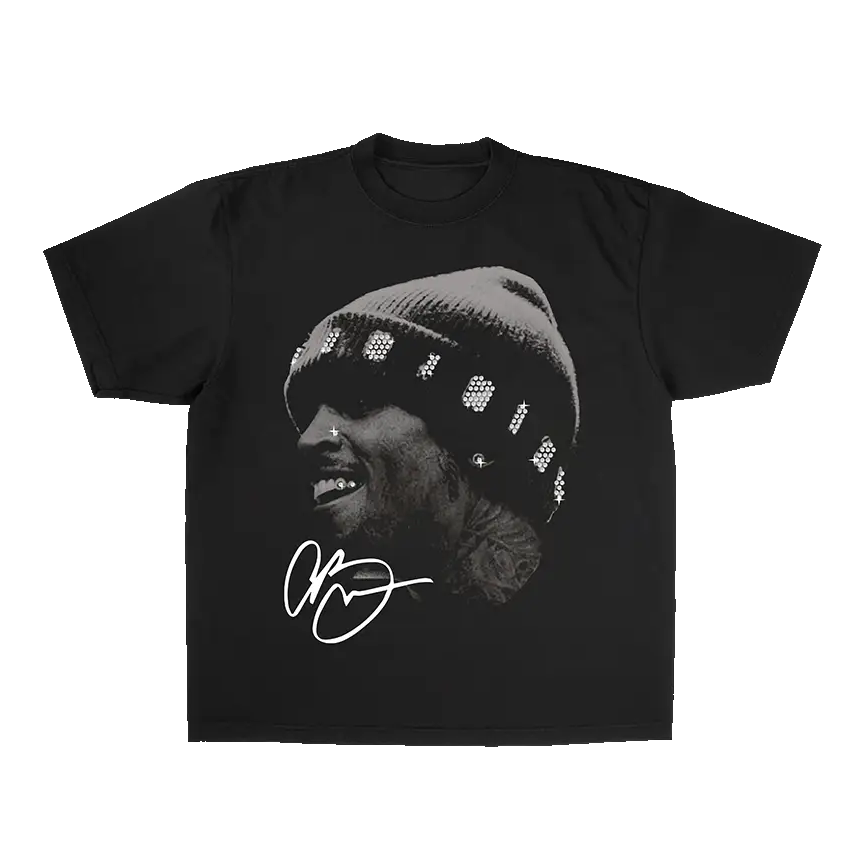 RHINESTONE BIG HEAD S/S T-SHIRT