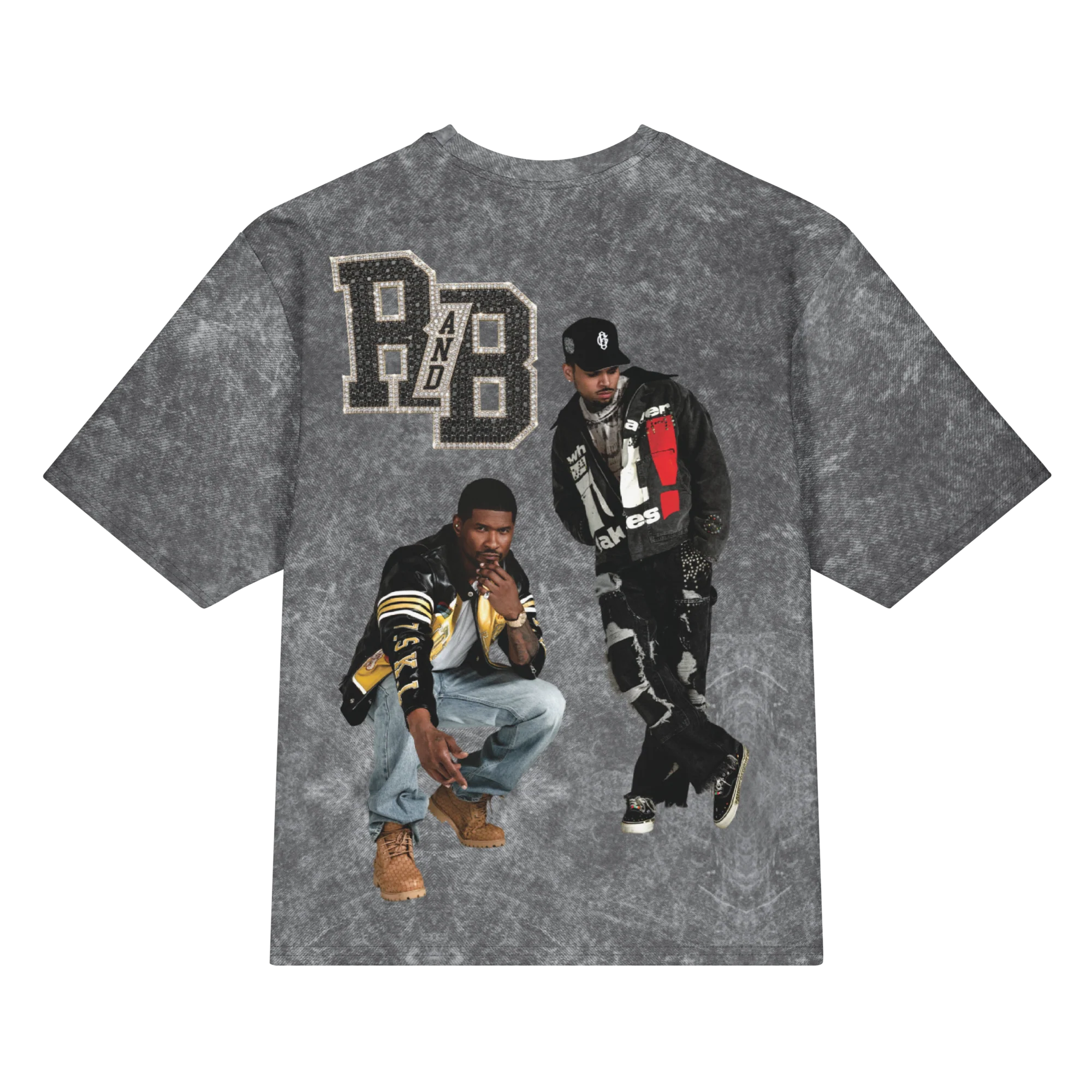 RNB BLING GRAY Oversized cotton t-shirt - Image 2