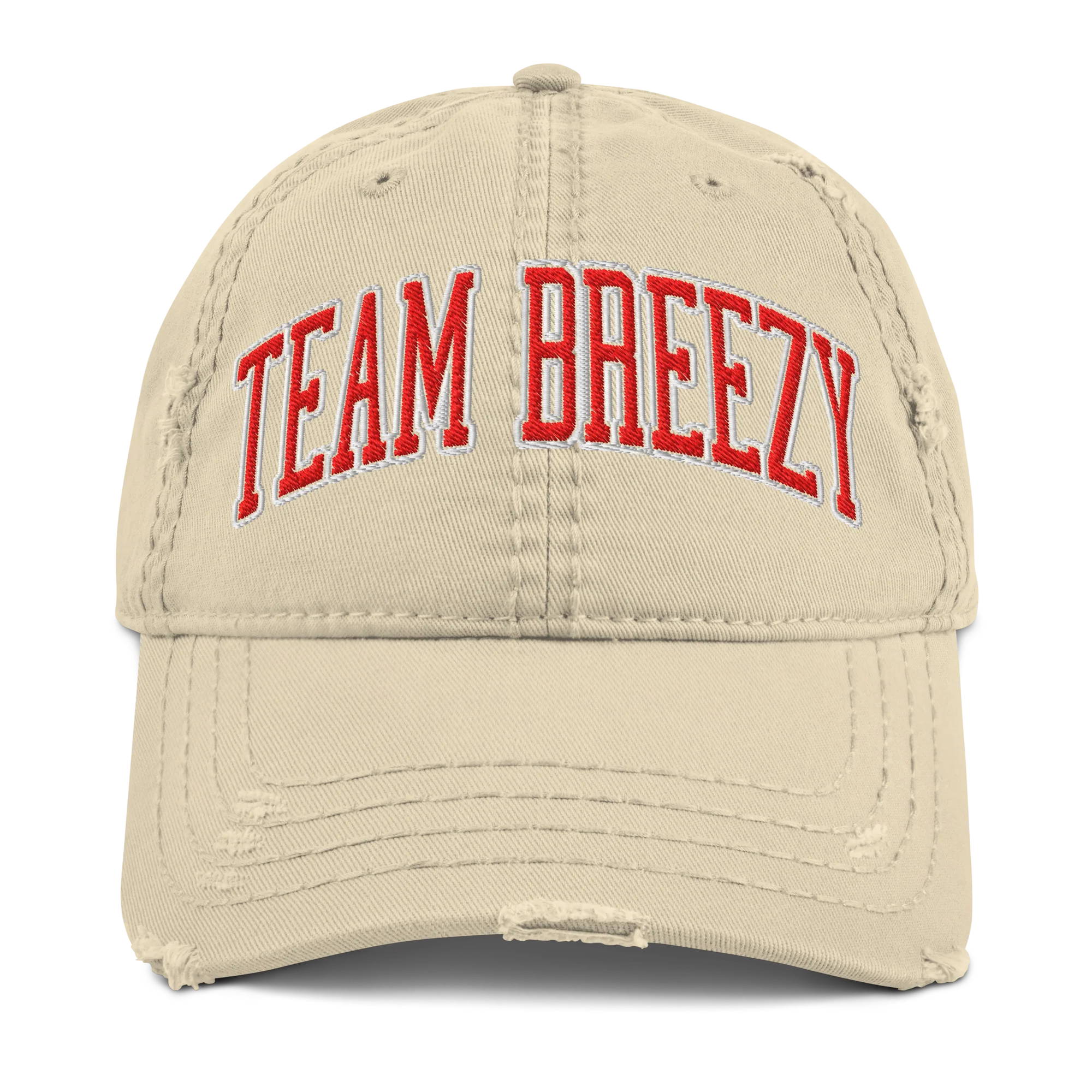 TEAM BREEZY TAILGATE DISTRESSED HAT