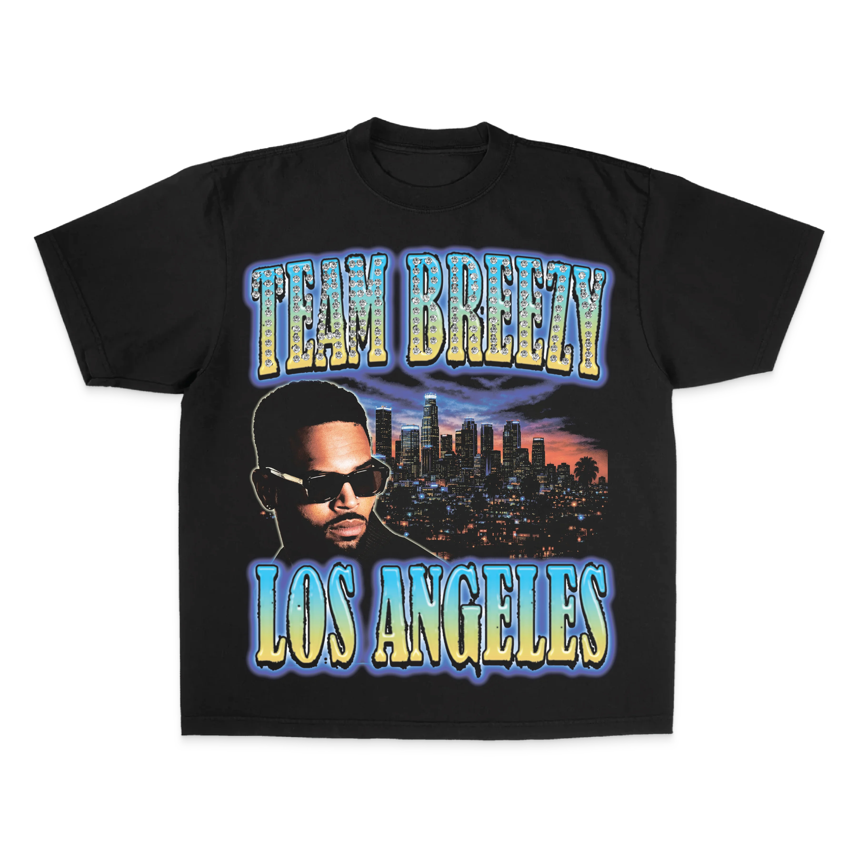 TEAM BREEZY REP YOUR CITY S/S T-SHIRT W/ RHINESTONES - Image 10