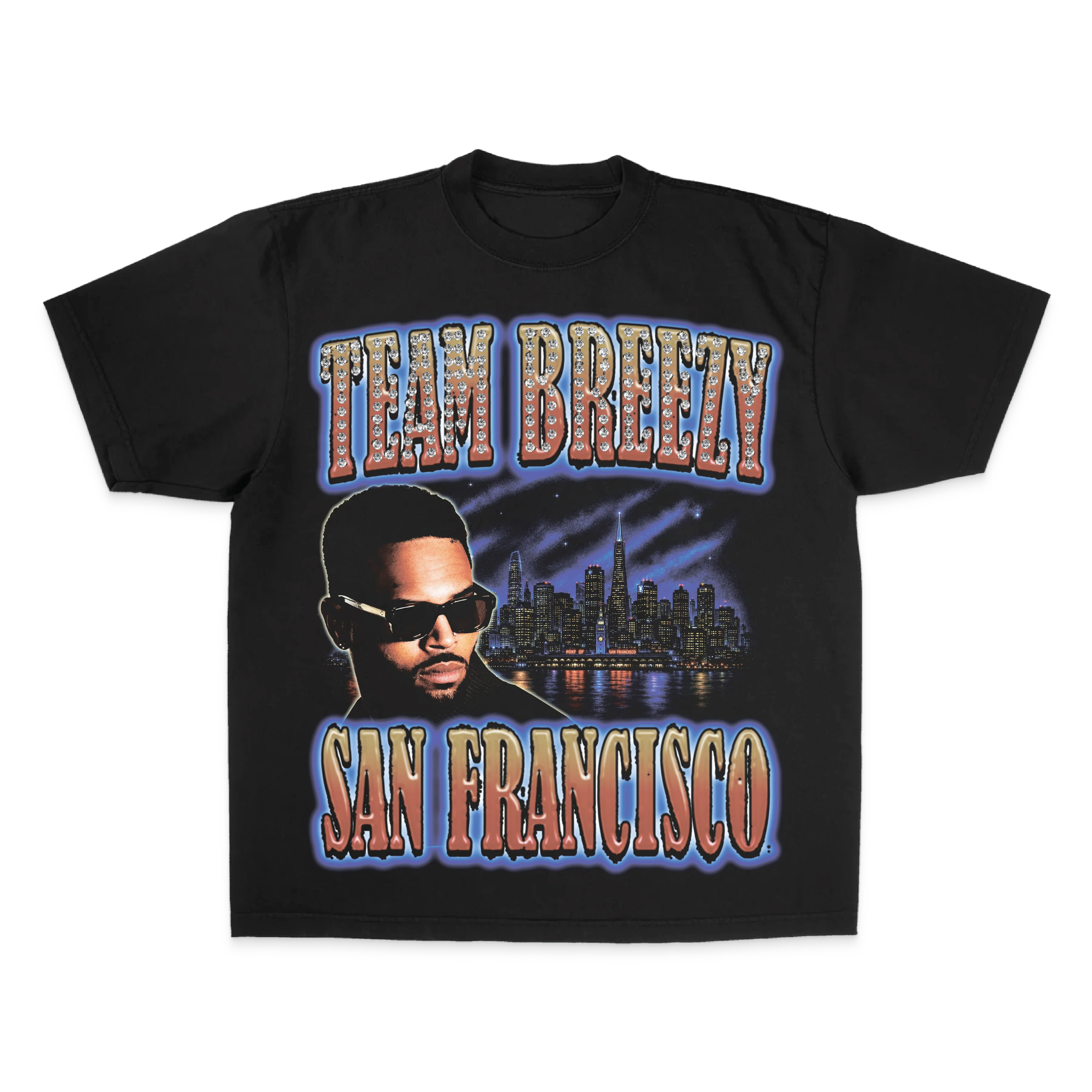 TEAM BREEZY REP YOUR CITY S/S T-SHIRT W/ RHINESTONES - Image 11