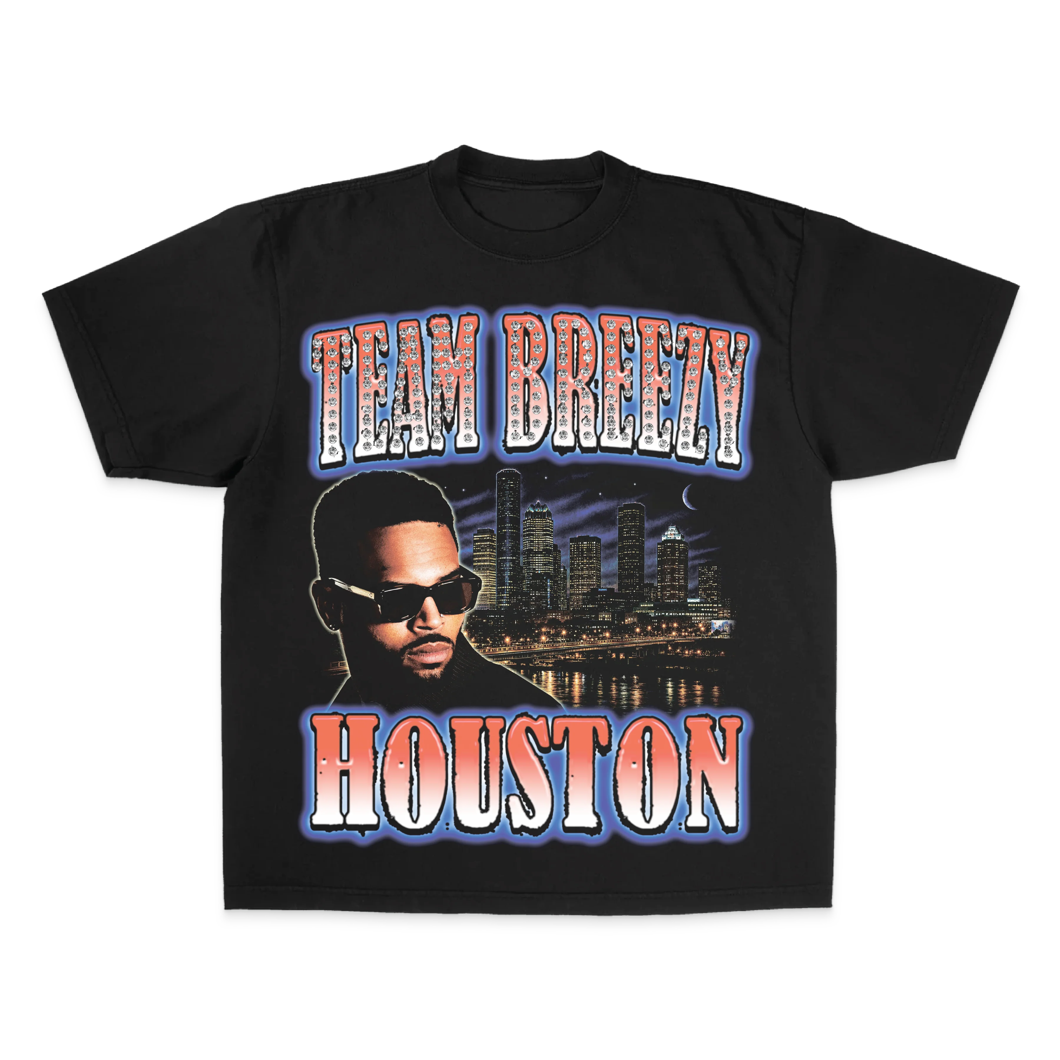 TEAM BREEZY REP YOUR CITY S/S T-SHIRT W/ RHINESTONES - Image 17