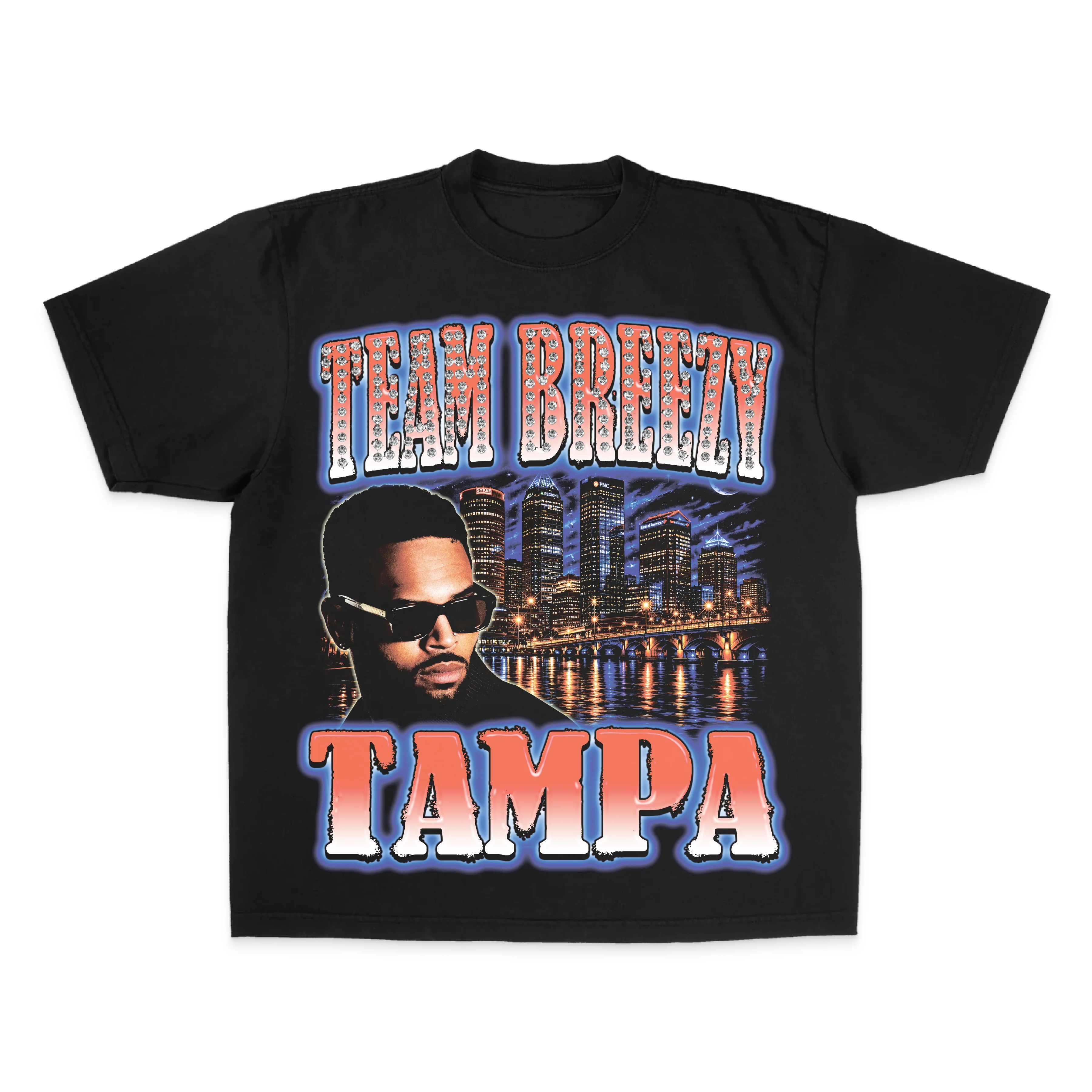 TEAM BREEZY REP YOUR CITY S/S T-SHIRT W/ RHINESTONES - Image 18