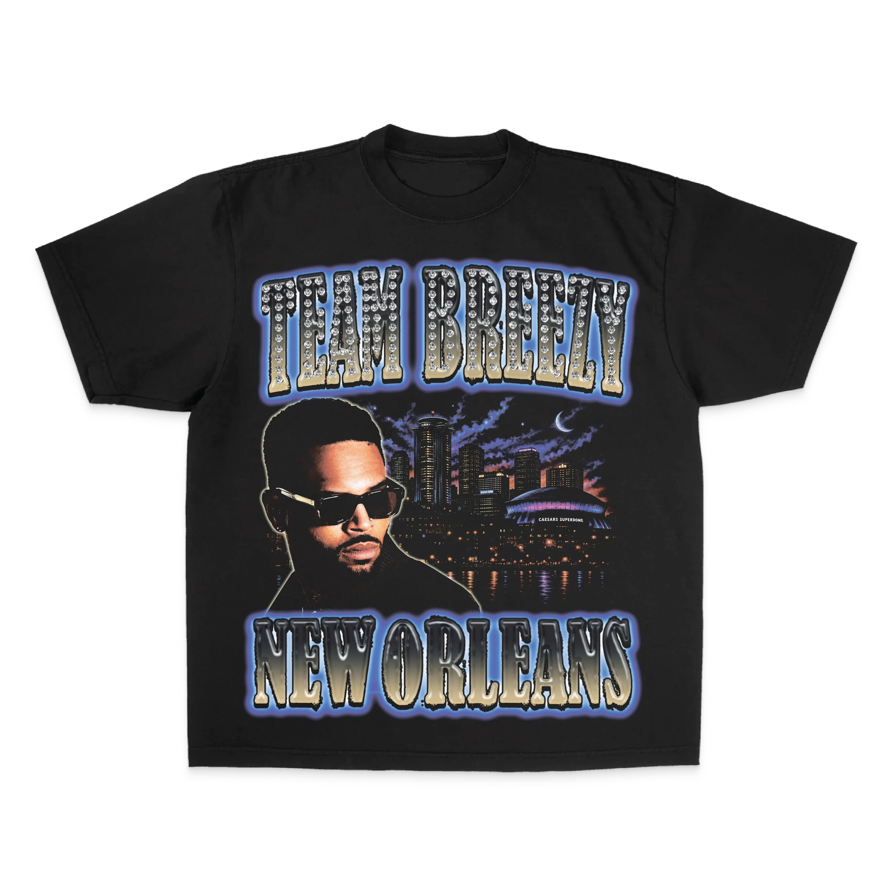 TEAM BREEZY REP YOUR CITY S/S T-SHIRT W/ RHINESTONES - Image 20