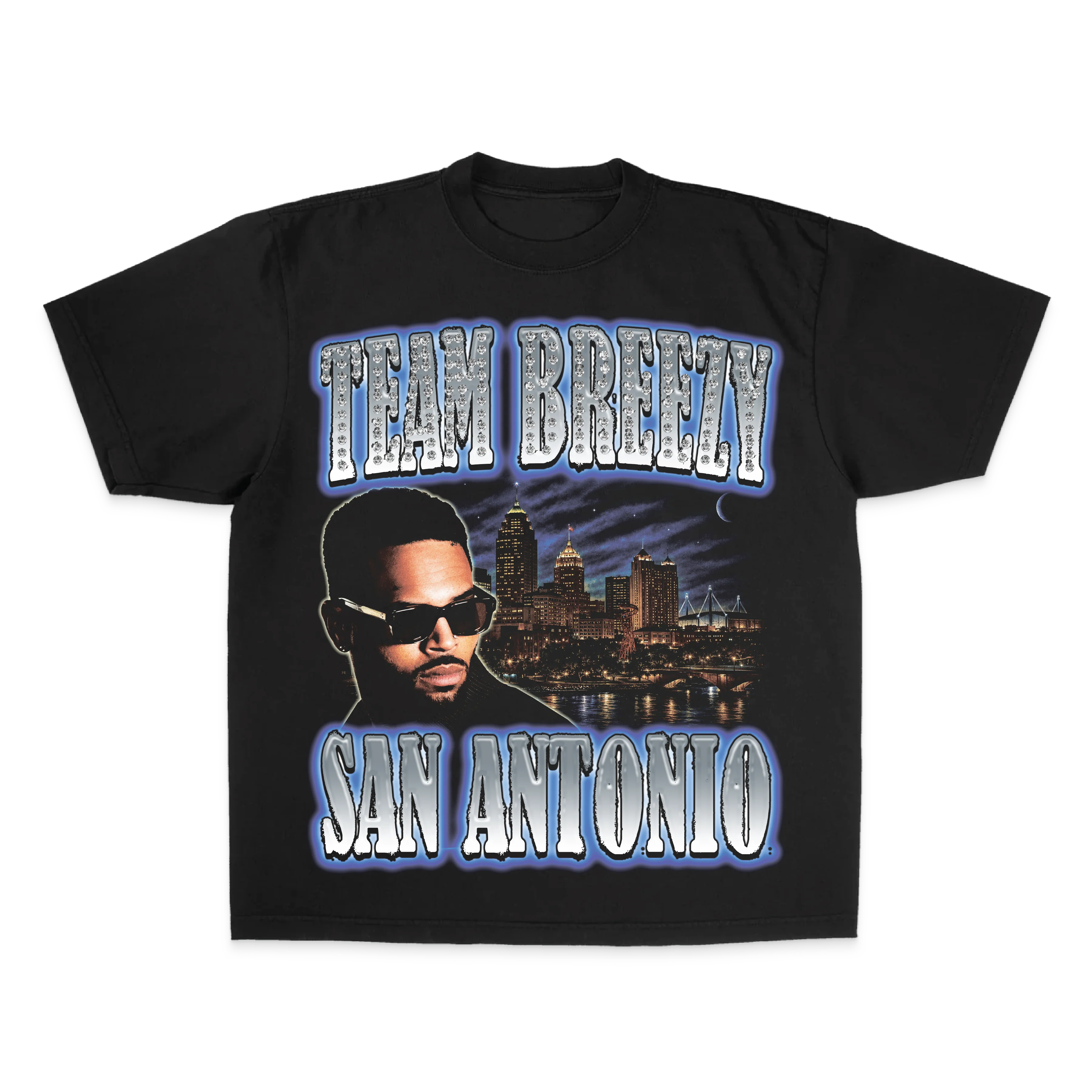 TEAM BREEZY REP YOUR CITY S/S T-SHIRT W/ RHINESTONES - Image 21