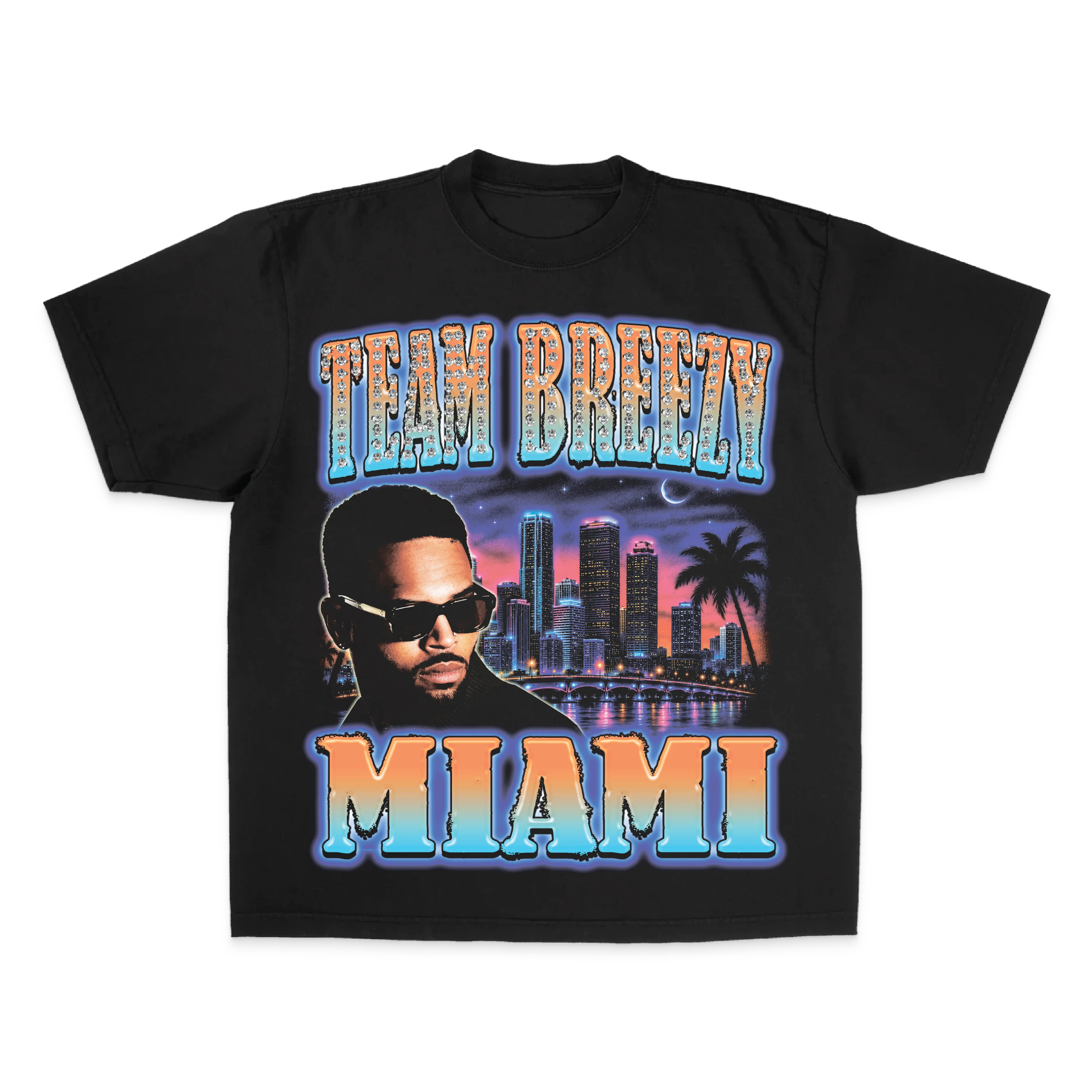 TEAM BREEZY REP YOUR CITY S/S T-SHIRT W/ RHINESTONES - Image 25