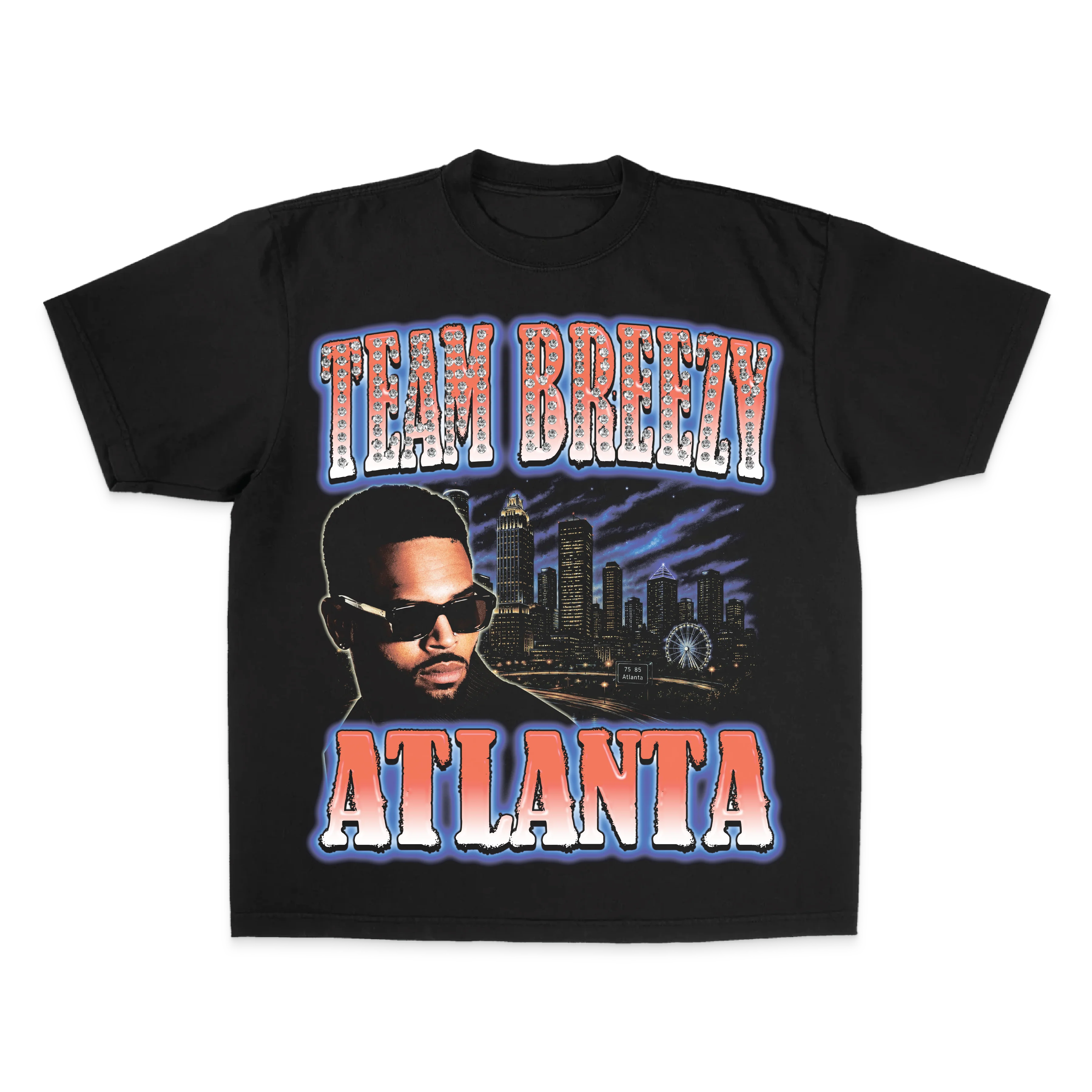 TEAM BREEZY REP YOUR CITY S/S T-SHIRT W/ RHINESTONES - Image 26