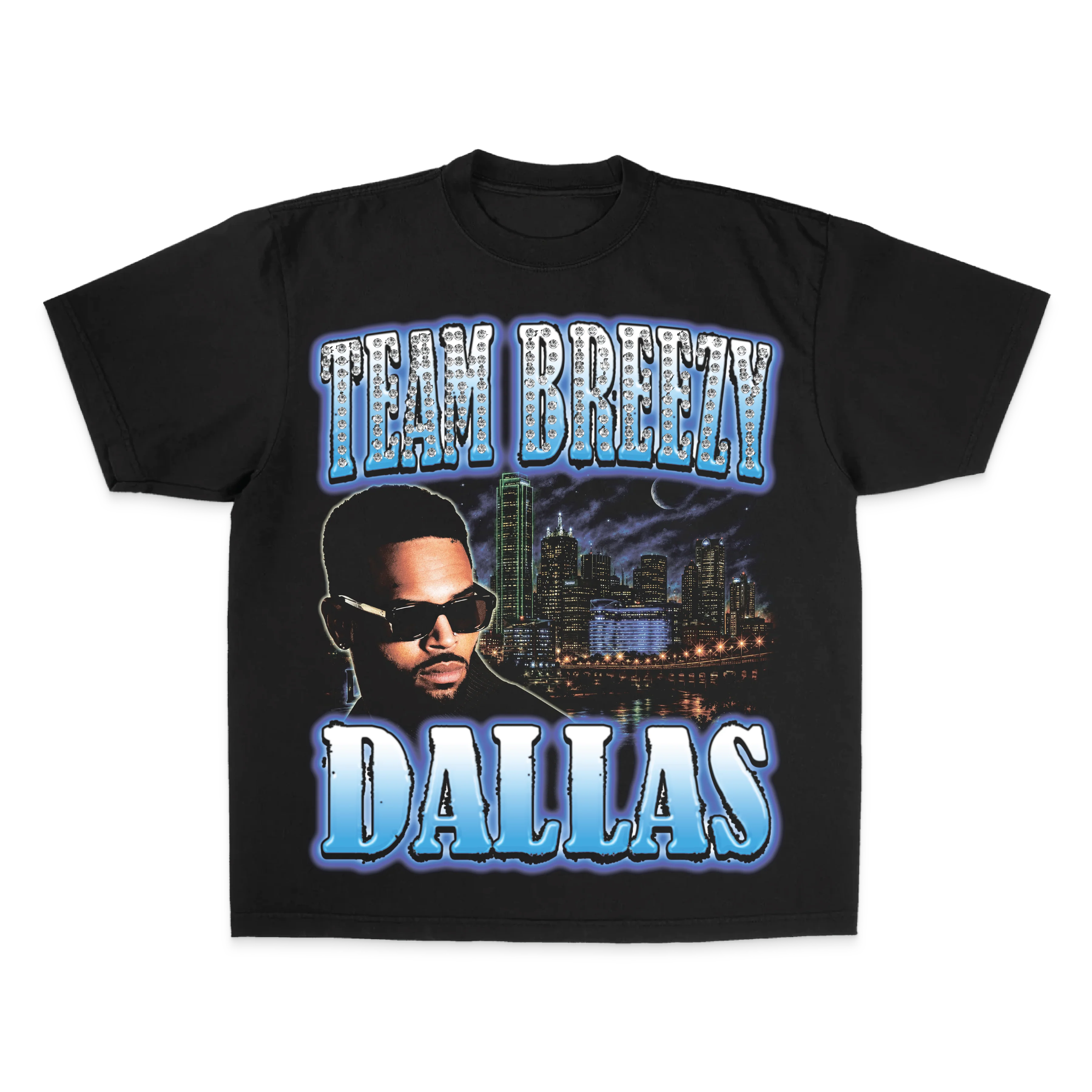 TEAM BREEZY REP YOUR CITY S/S T-SHIRT W/ RHINESTONES - Image 27