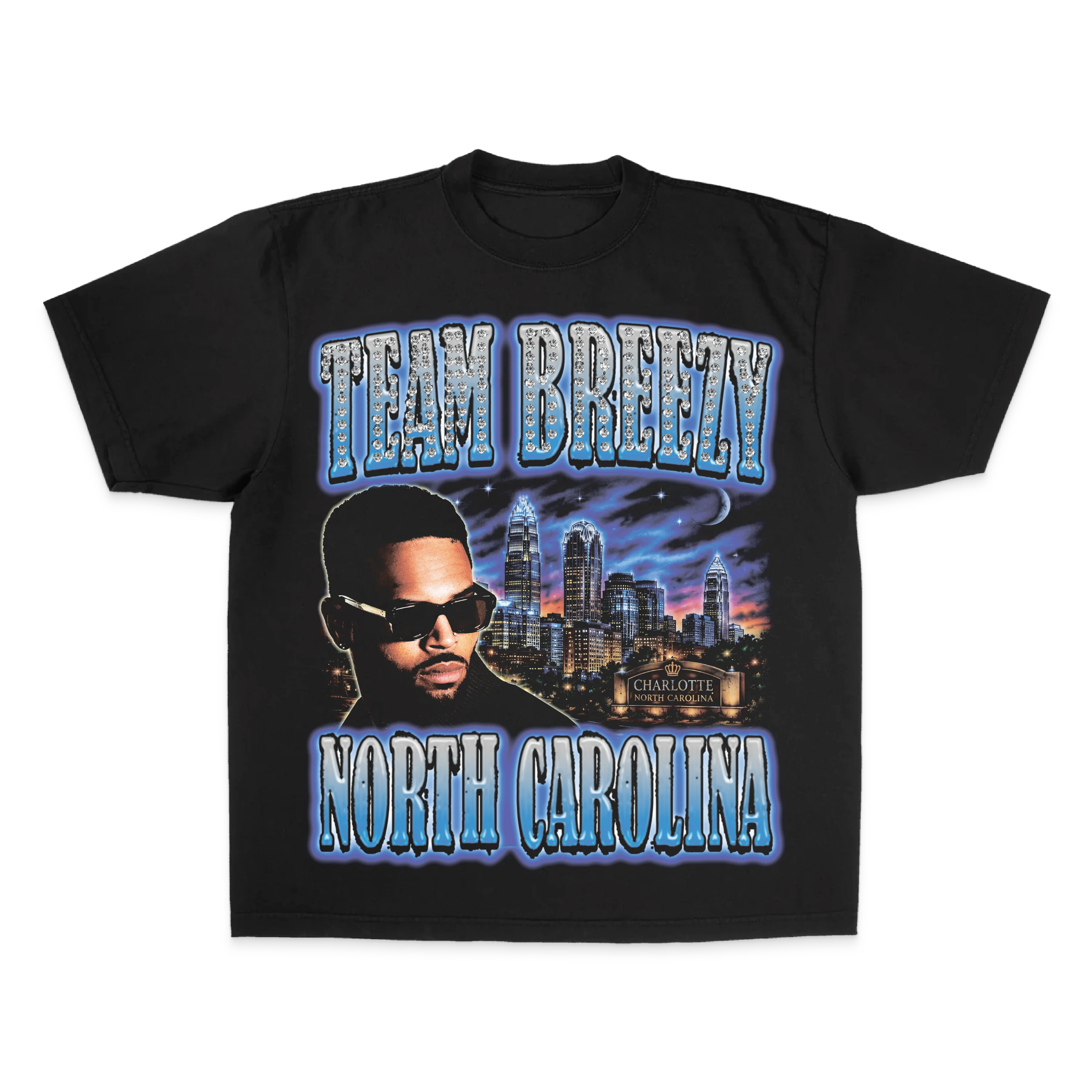 TEAM BREEZY REP YOUR CITY S/S T-SHIRT W/ RHINESTONES - Image 6