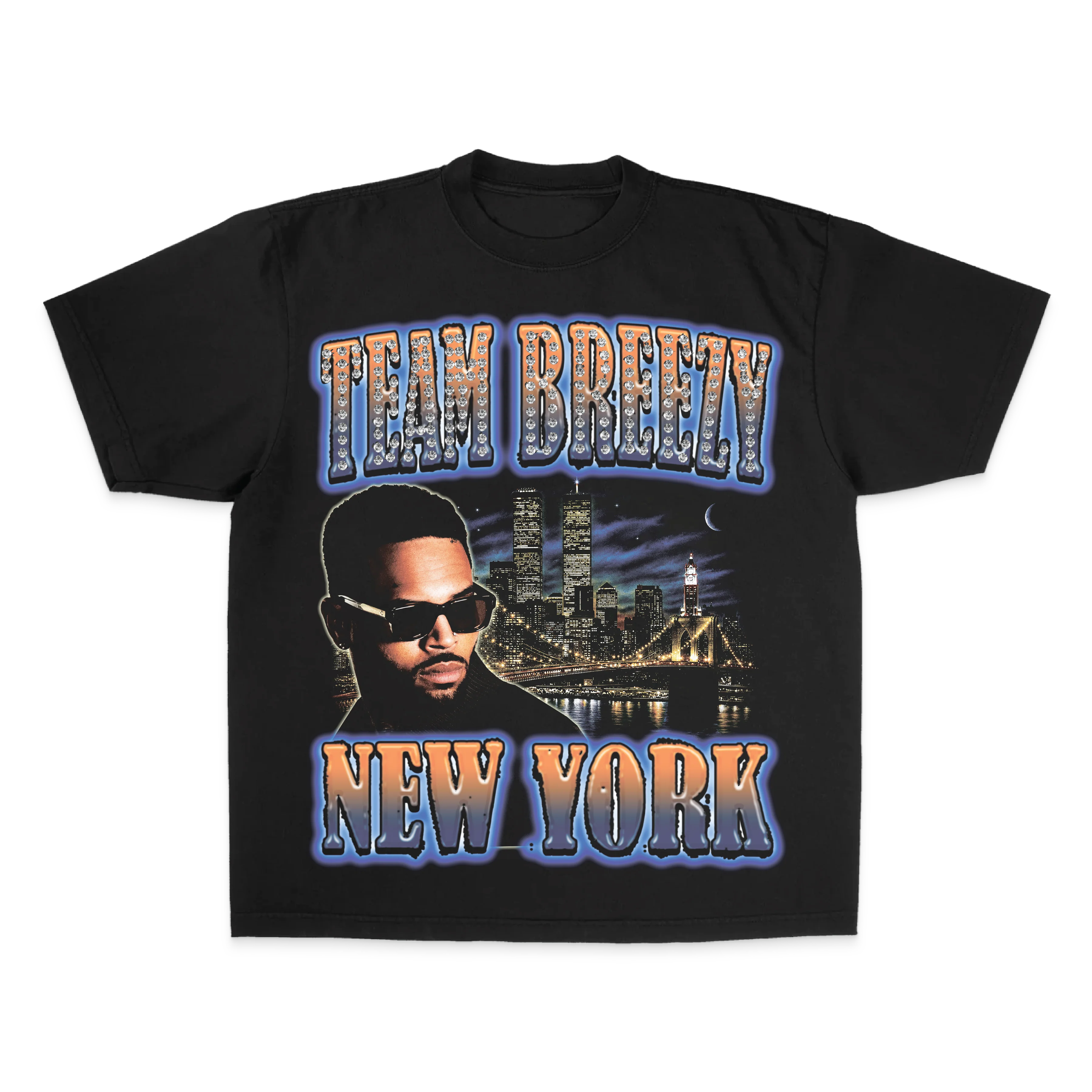 TEAM BREEZY REP YOUR CITY S/S T-SHIRT W/ RHINESTONES - Image 7