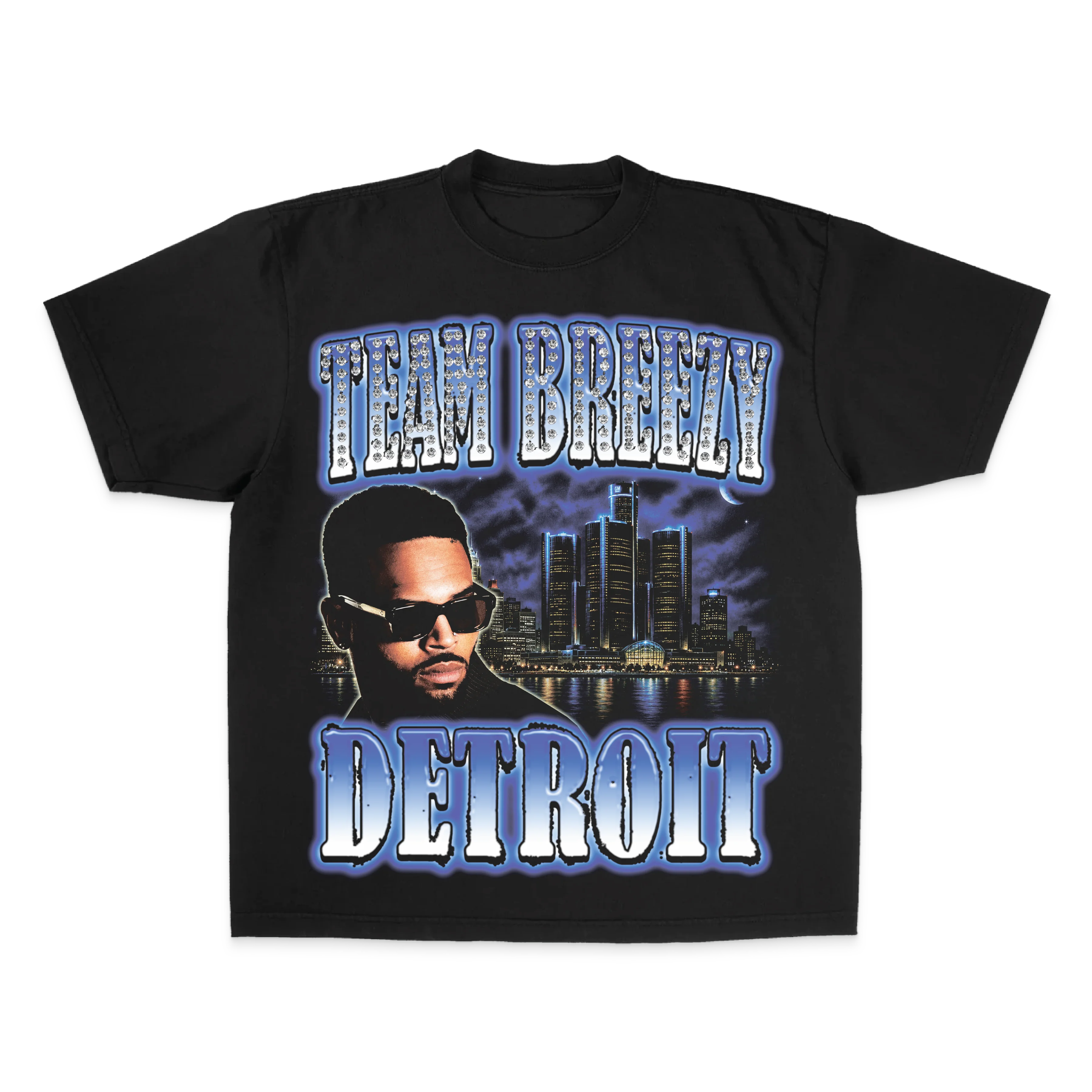 TEAM BREEZY REP YOUR CITY S/S T-SHIRT W/ RHINESTONES - Image 8