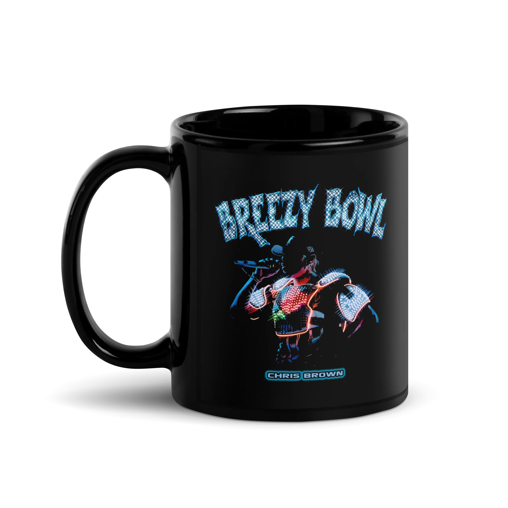 WITH YOU Black Glossy Mug - Image 2